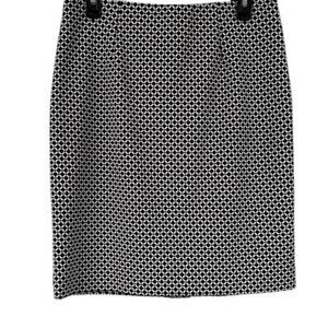 J. JILL Skirt Womens Size Small Pencil Black & White